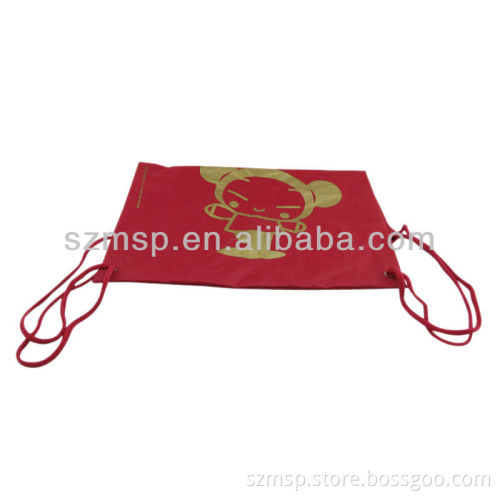 Red cartoon printed festival gift bag